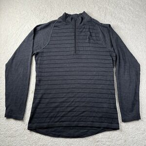 Smartwool Mid 250‎ 1/4 Zip Pullover Men's Large 100% Merino Wool Base Layer READ